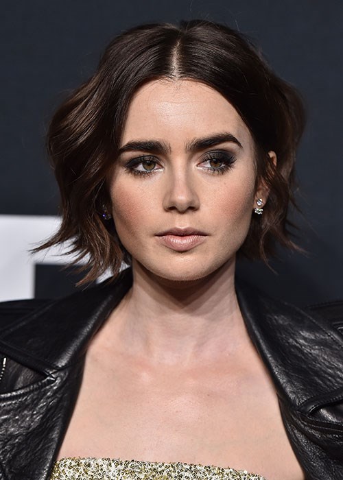 Lily Collins Smoky eye