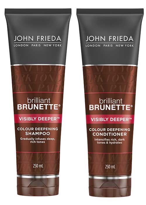 JOhn Frieda Brilliant Brunette Visibly Deeper Shampoo and Conditioner