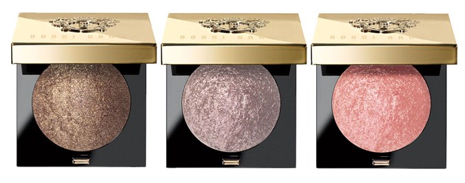 Bobbi Brown Sequin Eye Shadows in Golden Chocolate, Silver Heather and Rose Gold