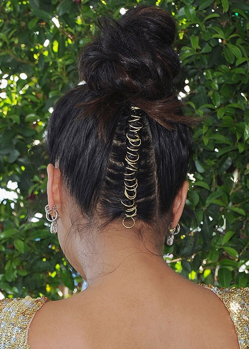 Shay Mitchell hair piercings