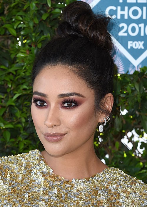 Shay Mitchell Topknot