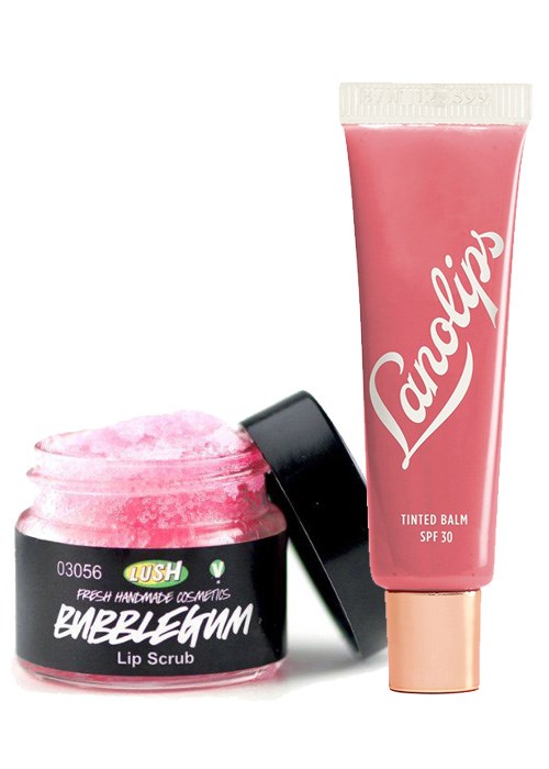 Lush Lip Scrub and Lanolips Tinted Balm