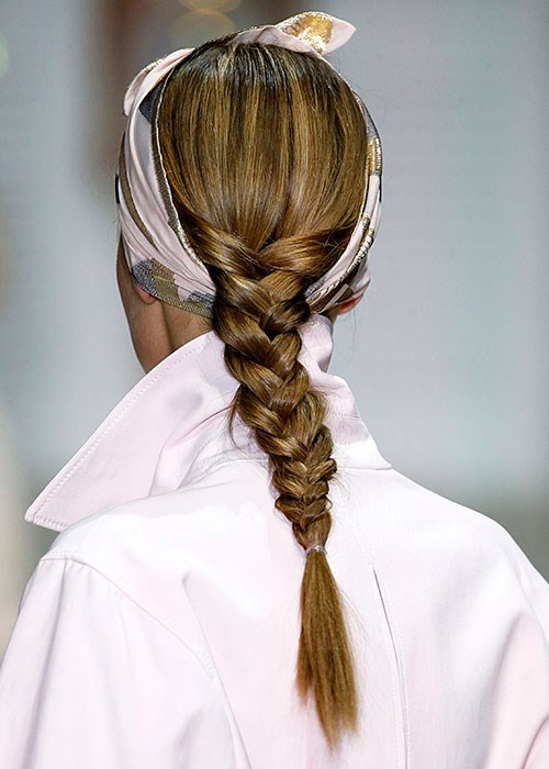 London Fashion Week ponytail Temperley London