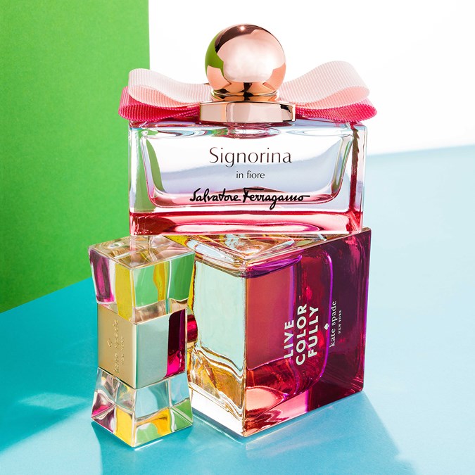 Salvatore Ferragamo Signorina In Fiore EDT and Kate Spade New York Live Colorfully EDP