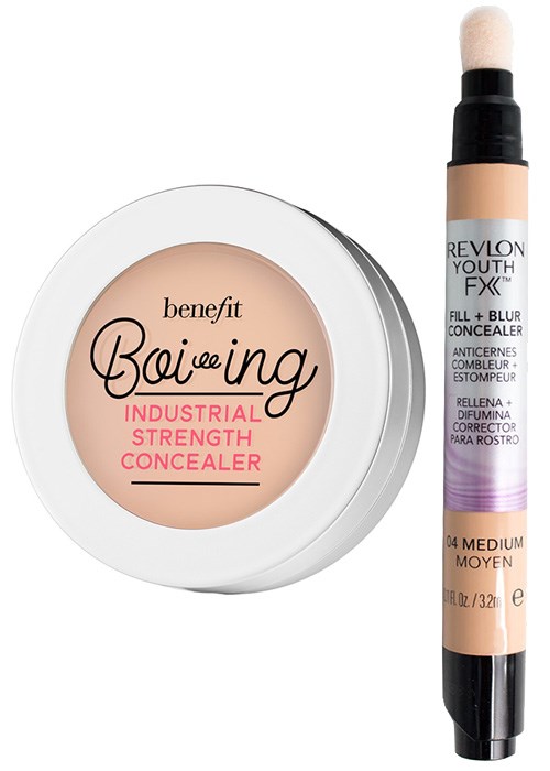 Benefit Boi-ing Industrial Strength Concealer & Revlon Youth FX Fill + Blur Concealer