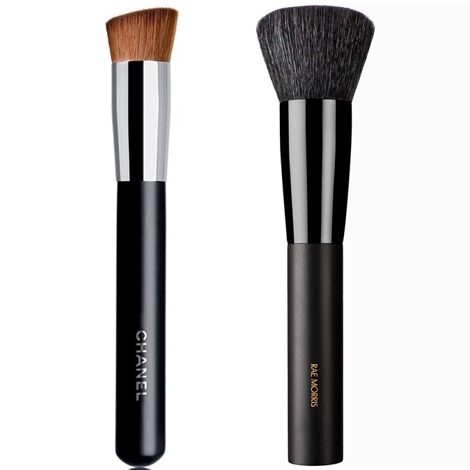 CHANEL Pinceau 2-in-1 Foundation Brush; Rae Morris Jishaku #21 Mineral Buffer Brush