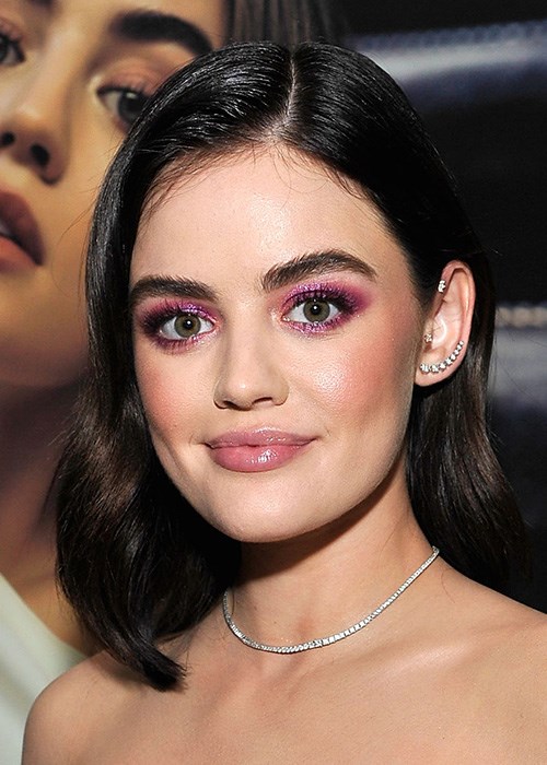 Lucy Hale pink eyeshadow