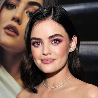 Lucy Hale pink eyeshadow