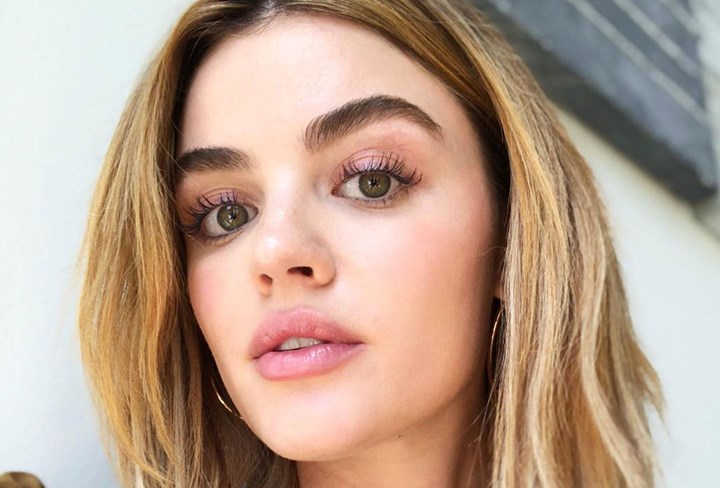 Lucy Hale's brow transformation