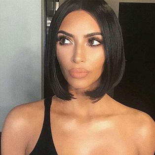 Kim Kardashian glass hair