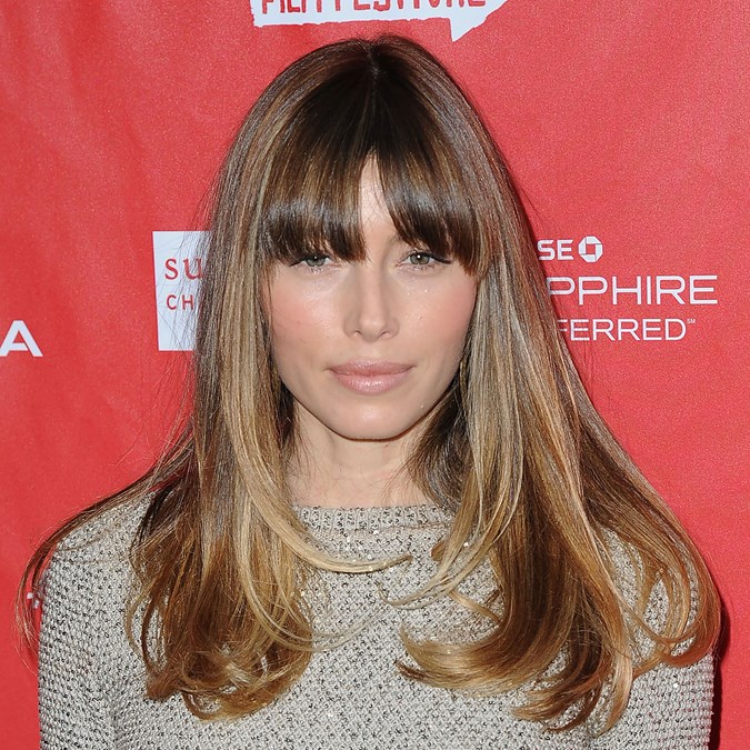 Jessica Biel front fringe