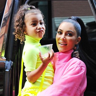 Kim Kardashian and North West