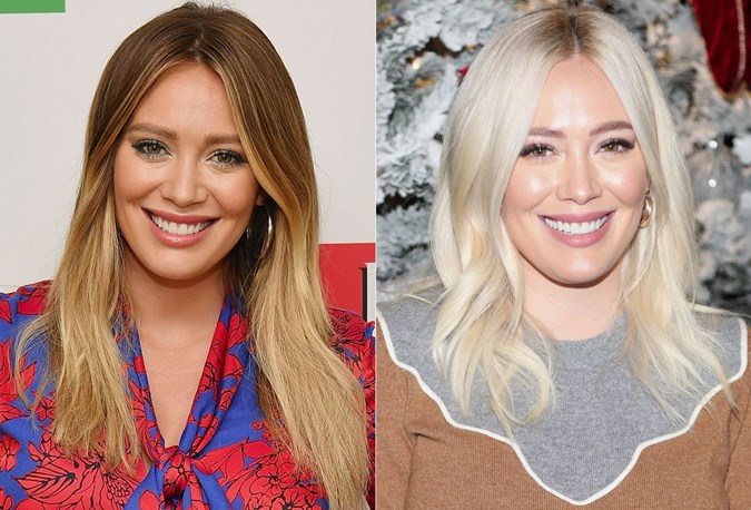 Hilary Duff Hair transformation 2018