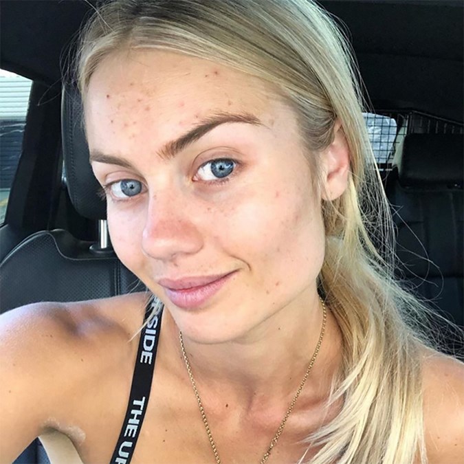 Best Celebrity Makeup Free Selfies 2019 Elyse Knowles