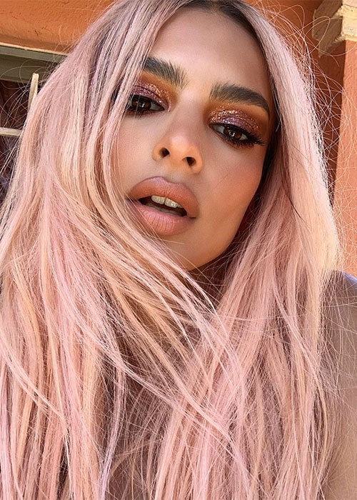 Rose Gold Hair Gallery - Emily Ratajkowski