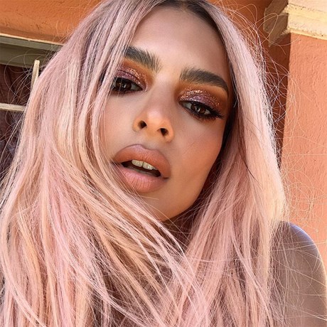 Rose Gold Hair Gallery - Emily Ratajkowski