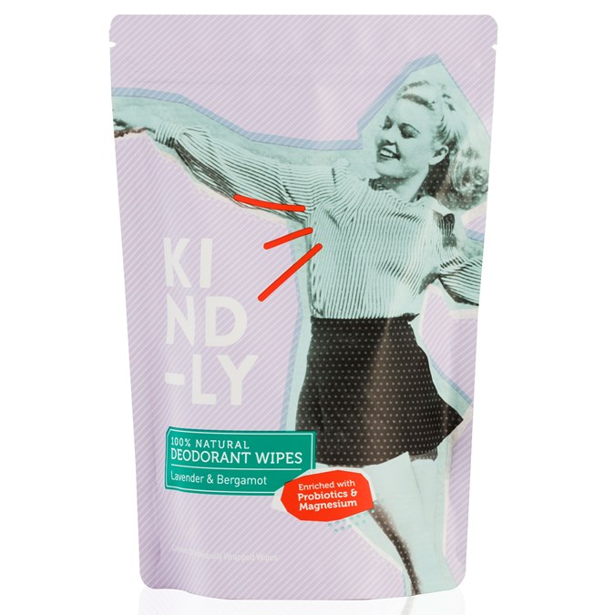  Kind-ly Rose and Geranium Natural Deodorant Wipes