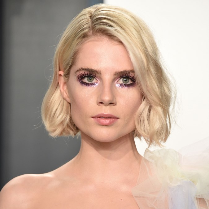 Glitter Makeup Looks - Lucy Boynton