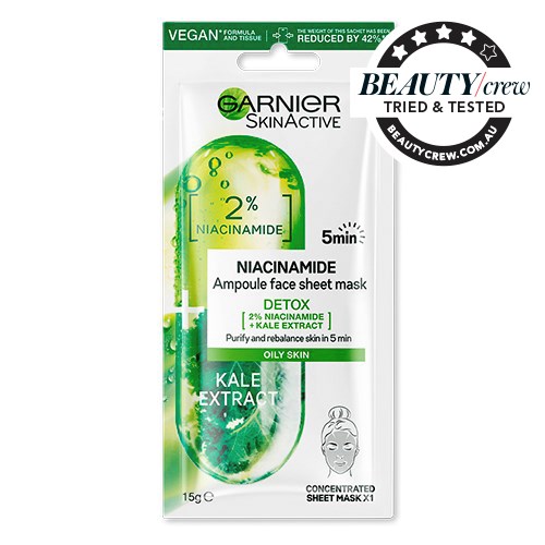 Garnier Niacinamide Detox Ampoule Face Sheet Mask