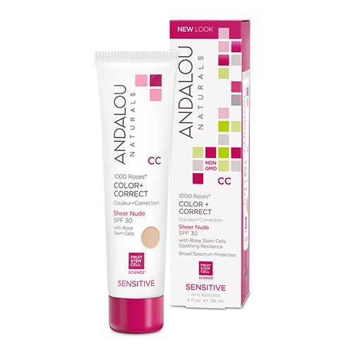 Andalou 1000 Roses CC Colour + Correct- Sheer Nude SPF 30