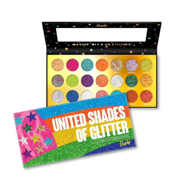 Rude Cosmetics United Shades of Glitter Palette