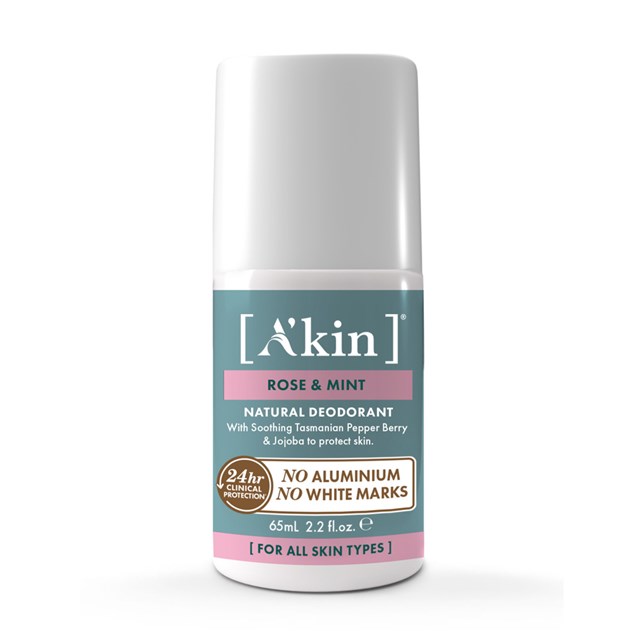 A'kin Rose & Mint Spray Roll-On Deodorant 