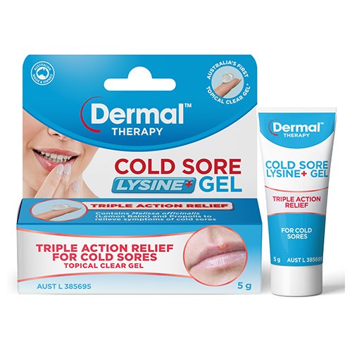 Dermal Therapy Cold Sore Lysine+ Gel 