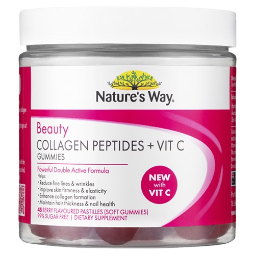 Nature’s Way Beauty Collagen Peptides + Vit C Gummies