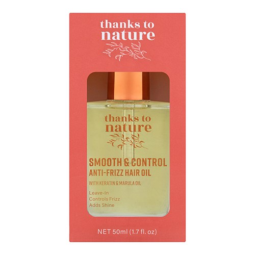 Thanks to Nature Smooth and Control Anti-Frizz Finishing Oil