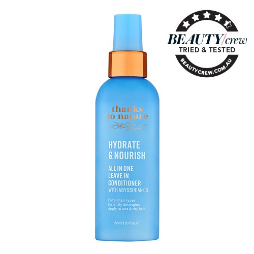 Thanks to Nature Hydrate and Nourish Leave In Conditioner with Abysinnian Oil